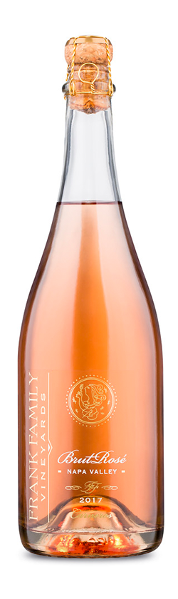 bottle shot of 2017 Frank Family Vineyards Brut Rosé