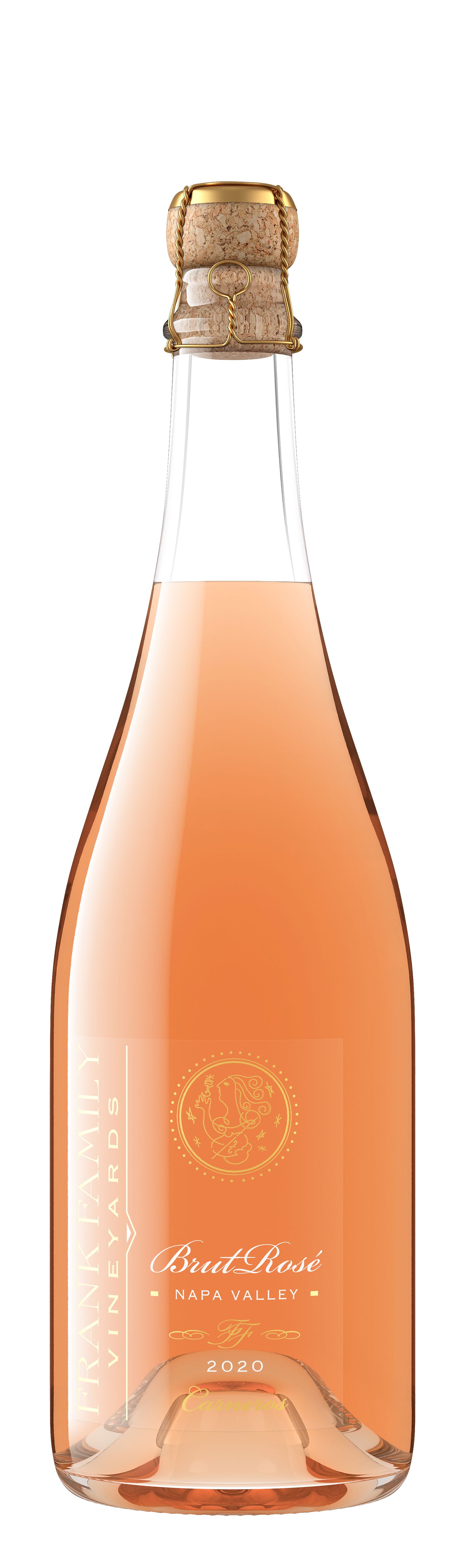 bottle shot of 2020 Frank Family Vineyards Brut Rosé