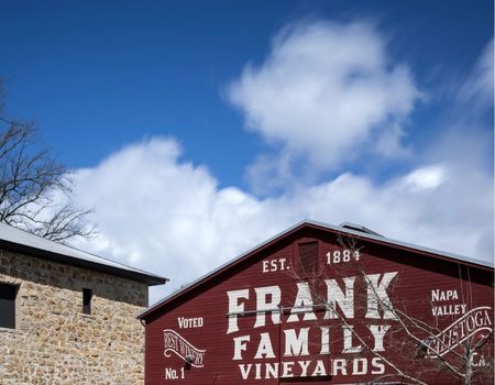 Frank Family Vineyard red barn